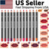 12Pcs Women Waterproof Lipstick Long Lasting Matte Lip Liner Pencil Lip Pen Set